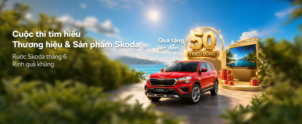 Ưu đãi mua xe Skoda Đà Nẵng tháng 6 nhận quà tặng tivi LG OLED trị giá 50 triệu.